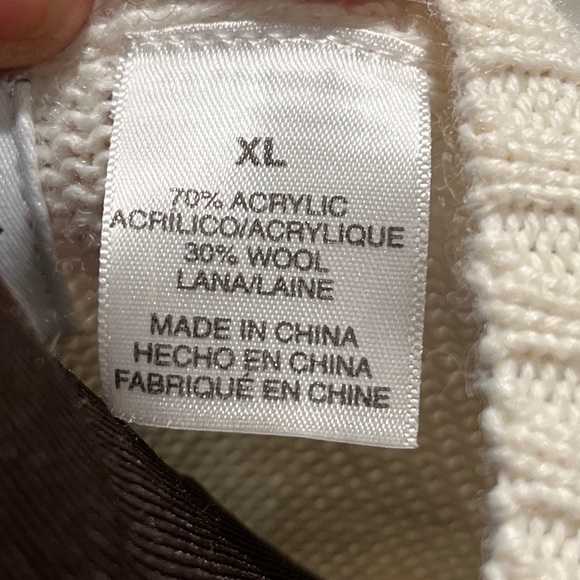 Alfred Dunner knit & beaded wool blend sweater - Picture 2 of 8